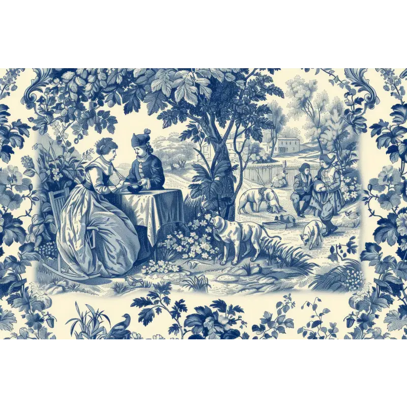 Papier Peint Toile De Jouy Antique