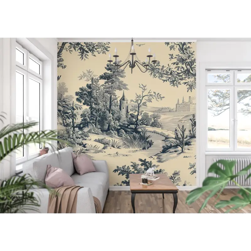 Toile De Jouy Chateau Wallpaper - Second Image