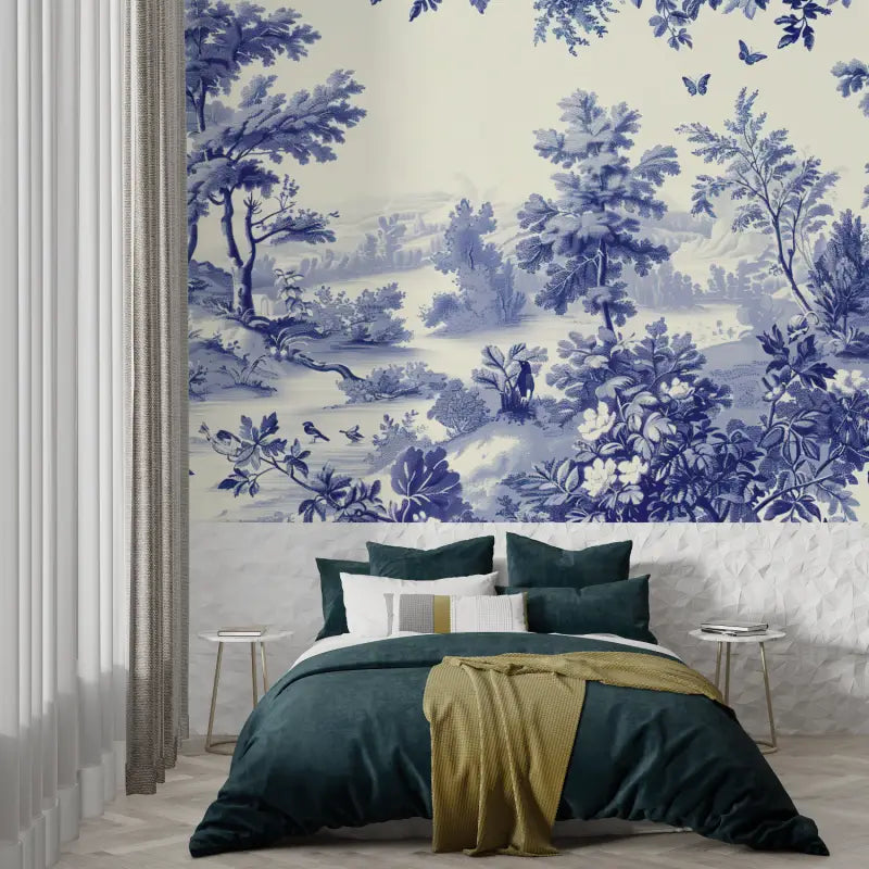 Toile De Jouy Wallpaper Print - Second Image