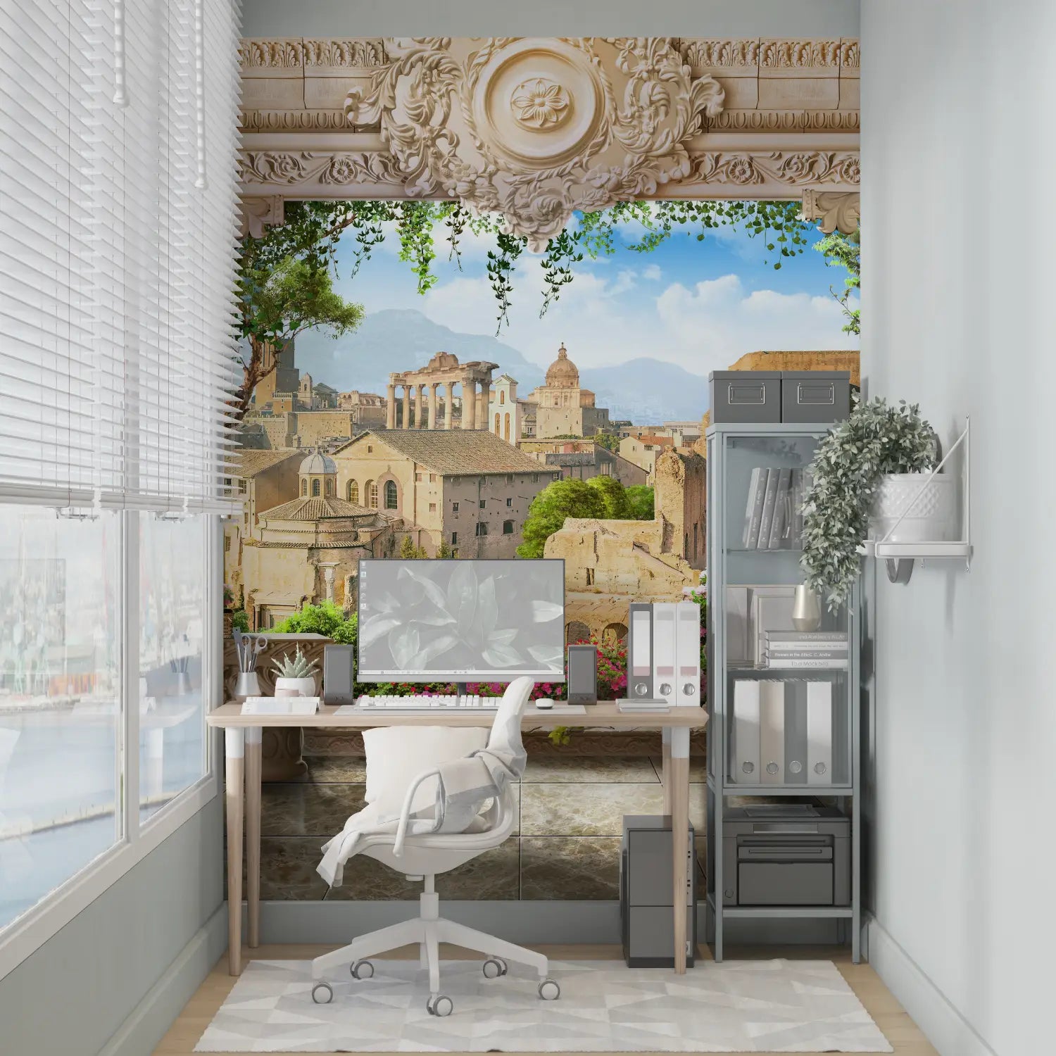 Papier Peint Trompe L Oeil 3D - sur mesure