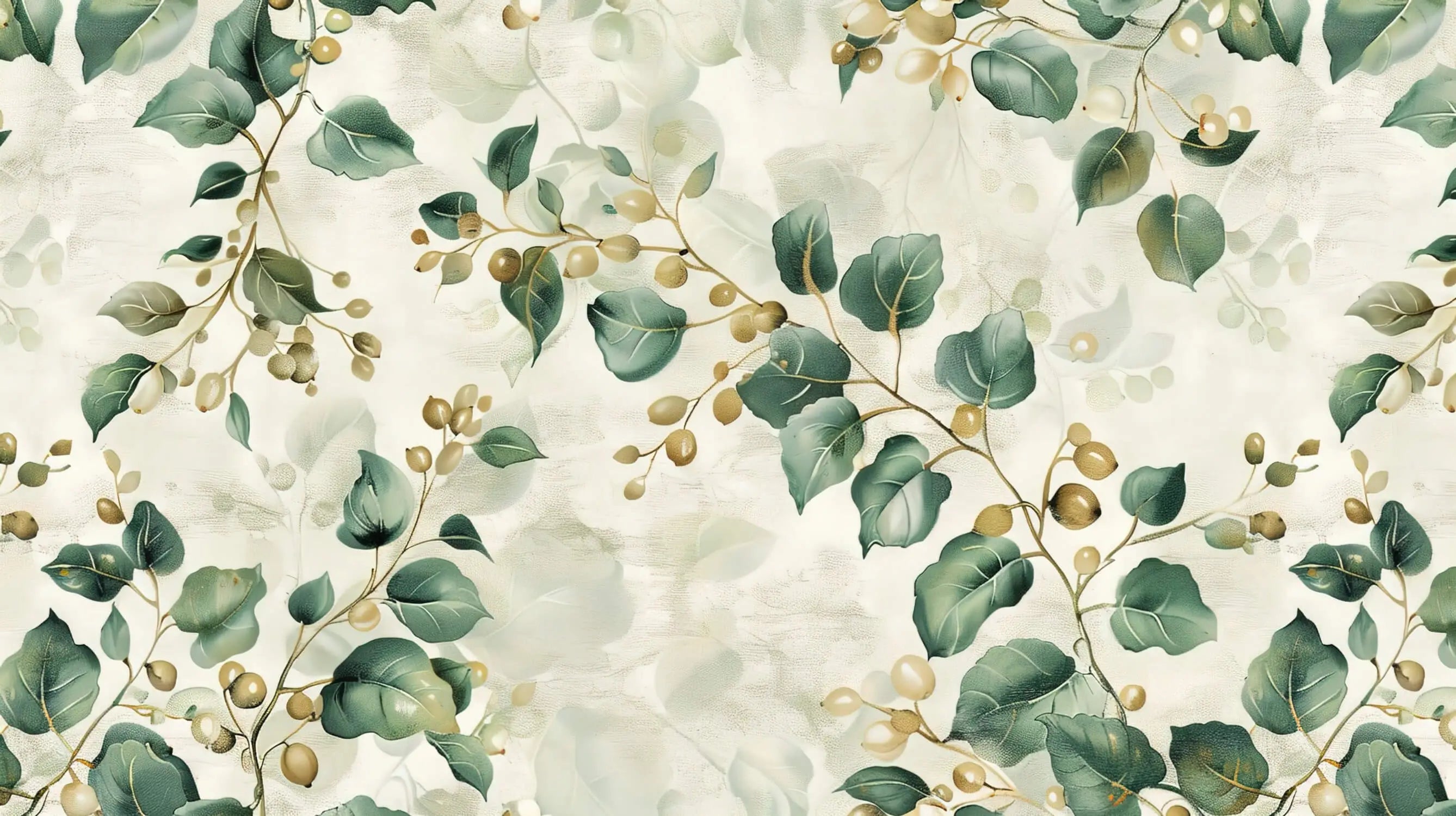 Papier Peint Vert Floral