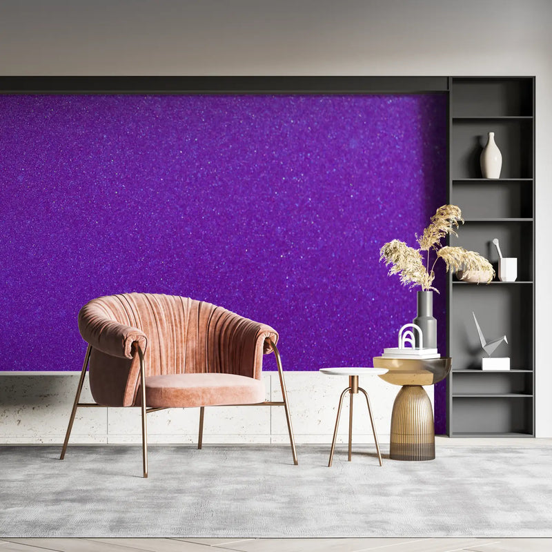 Papier Peint Violet Petites Paillettes - mural