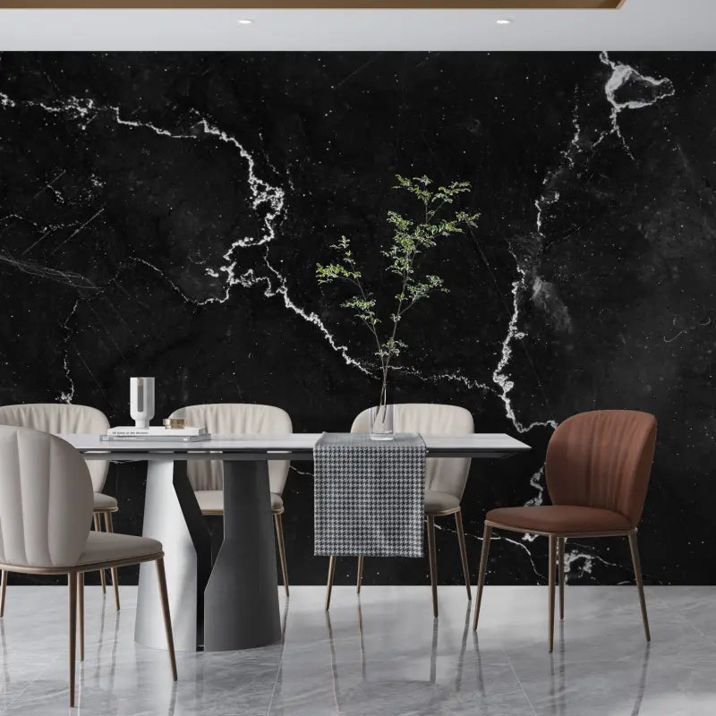 Black And White Marble Wallpaper - Second Image