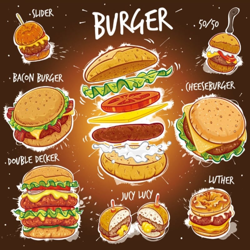 3D Burger Wallpaper - Second Image