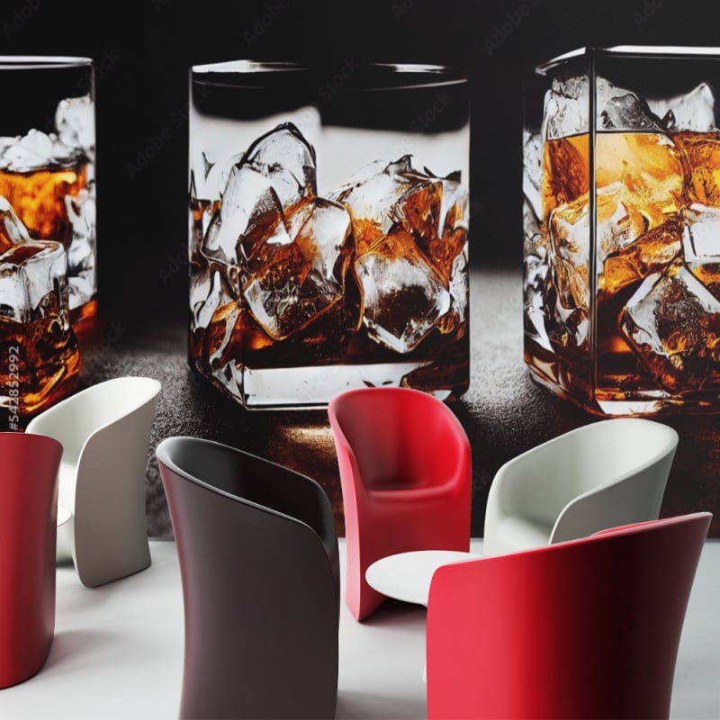 Papier Peint Motif Whisky