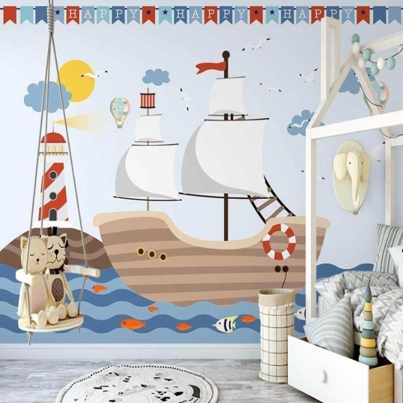 Papier Peint Petit Bateau