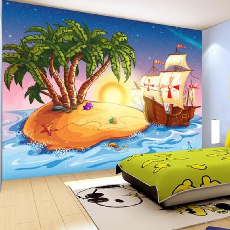 Pirate Ship and Beach Wallpaper - Second Image