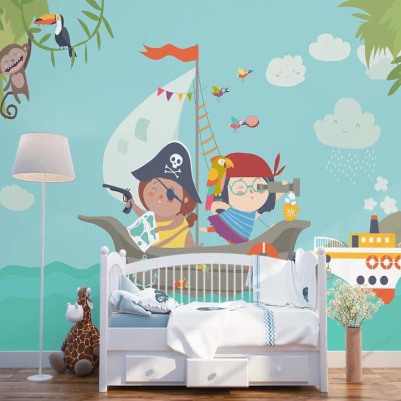 Pirate Wallpaper Baby Room - Second Image