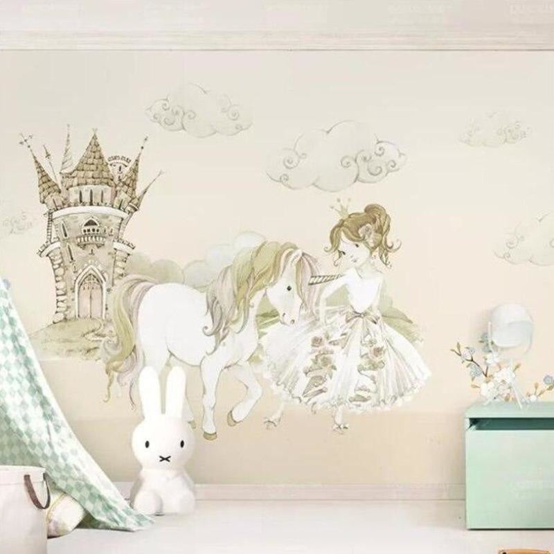 Papier Peint Princesse et Licorne