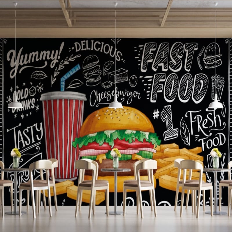 Fast Food Restaurant Wallpaper - Second Image